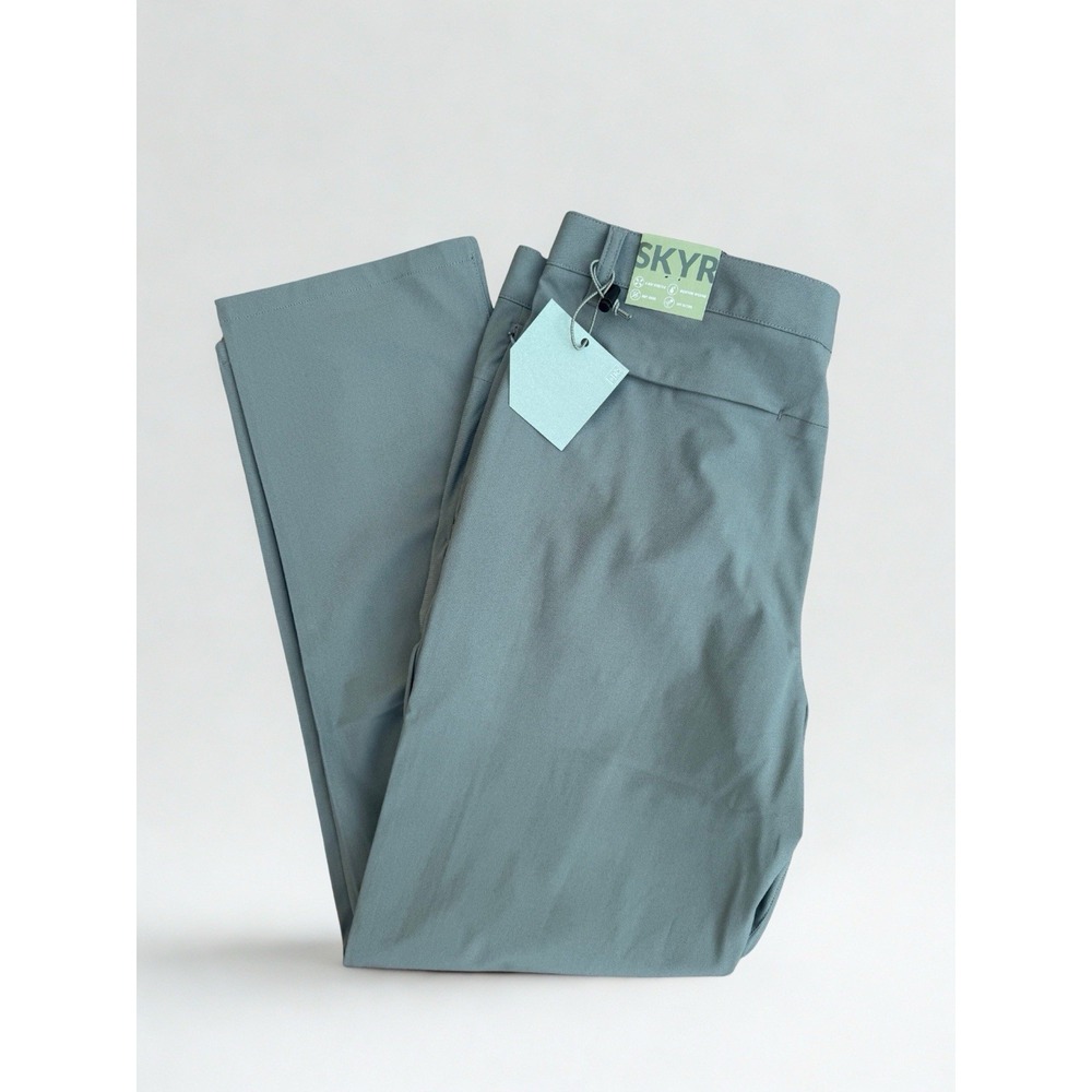 Skyr Men's Slim Fit Tricot Dynasty Pants 36x30 Green Stretch Tech Trousers NWT‎